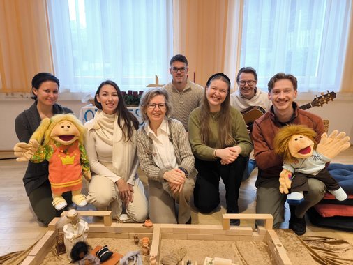 Das Team vom Krabbelgottesdienst