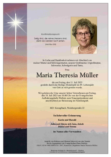 Parte Maria Theresia Müller