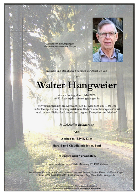 Parte Walter Hangweirer